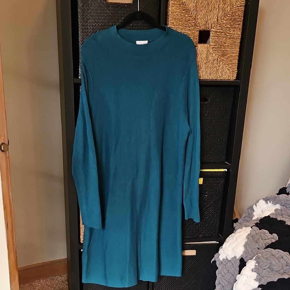J. Jill Teal Knit Sweater